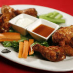 Buffalo chicken wings (one dozen)