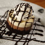 Triple chocolate mousse cake