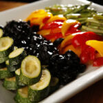 Assorted roasted vegetables & olives