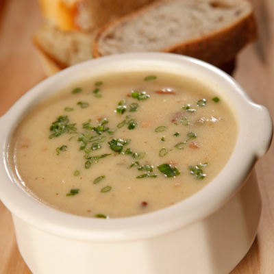 Bavarian creamy potato & bacon soup