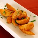 Roasted Yukon gold potato wedges