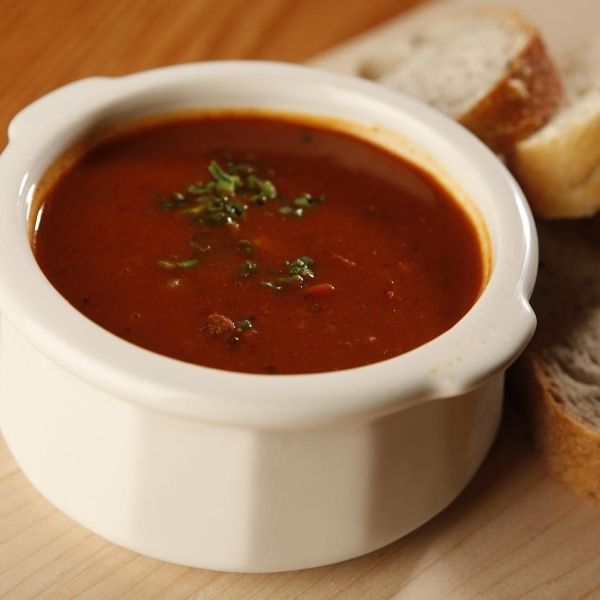 Homemade goulash soup