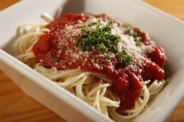 Angel hair pasta with fresh tomatoes & basil