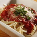 Angel hair pasta with fresh tomatoes & basil