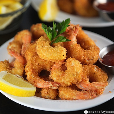 Panko-crusted fried shrimp