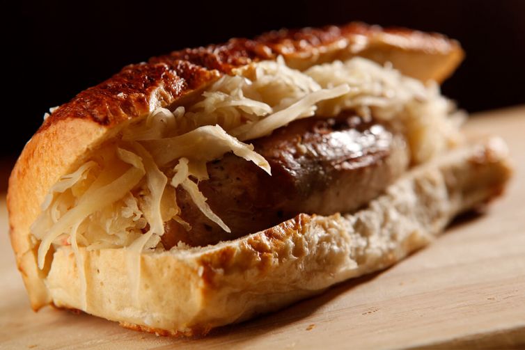 Bratwurst-on-a-bun